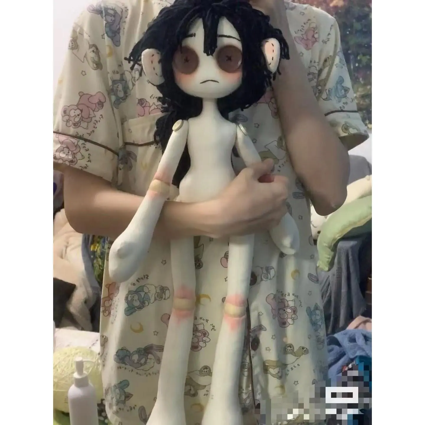 Gói Vật Liệu Túi Tự Làm, Gói Búp Bê Ma Mẹ, 55-60cm, Tùy Chỉnh, Hai Chiều, Siêu Dễ Thương, Lớn, 3 Điểm, Dành Cho Trẻ Em, 2024