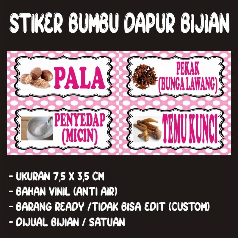 Product Introduction of (KODE S13 ) STIKER BUMBU|LABEL BUMBU|STIKER BUMBU DAPUR|NAMA BUMBU|BUMBU DAPUR|BUMBU REMPAH|STIKER WATERPROOF|STIKER TAHAN AIR DAN MINYAK 52