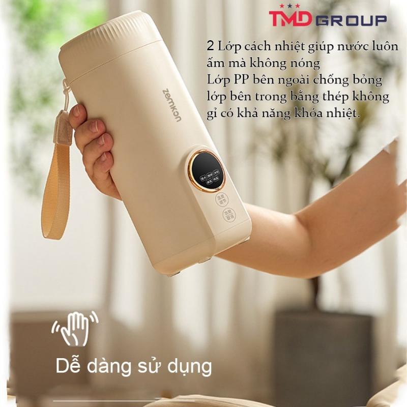 [Sản phẩm mới bán chạy] đun siêu tốc ZEMKON dung tích 550ml, bình đun - pha sữa di động du lị, du lịch bảo hành 12 tháng dung tích 550ml, bình đun nhép môn chạy] gỉ 316 8