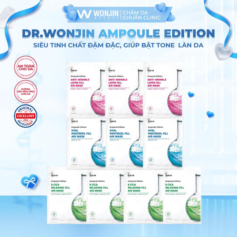 [KOL] Combo 10 Mặt Nạ Siêu Tinh Chất MIX DR WonJin Layer Fill Air Mask 27g x10 (KHÔNG HỘP)
