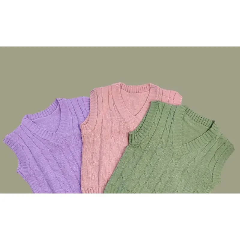 ROMPI VEST CABLE RAJUT ANAK UNISEX USIA 4 5 6 7 8 9 TAHUN / ATASAN ANAK LUCU / OUTWEAR ANAK UNISEX / ROMPI SEKOLAH TK DAN SD 2