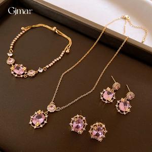 Kalung Loket Bujur, Zirkon Manis, Mampu Milik dan Mewah, Rantai Klavikel Gred Tinggi, Kalung Indah, Reka Bentuk Cantik