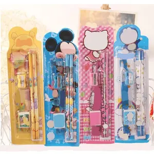 1Step Stationary Set 5 in 1 Karakter / Alat Tulis Sekolah / Paket Alat Tulis / Mini Stationary / Set Alat Tulis Pensil S004