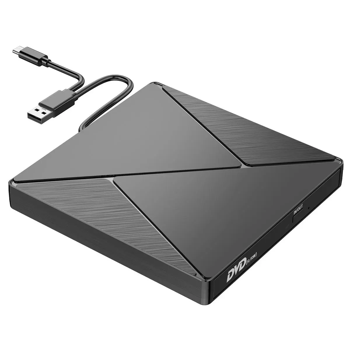 Ổ đĩa CD / DVD bên ngoài, Đầu đọc DVD Cầm Tay Ổ đĩa ROM Ổ ghi CD, Ổ đĩa đĩa ngoài, Tương thích với máy tính xách tay, máy tính để bàn và Mac Windows