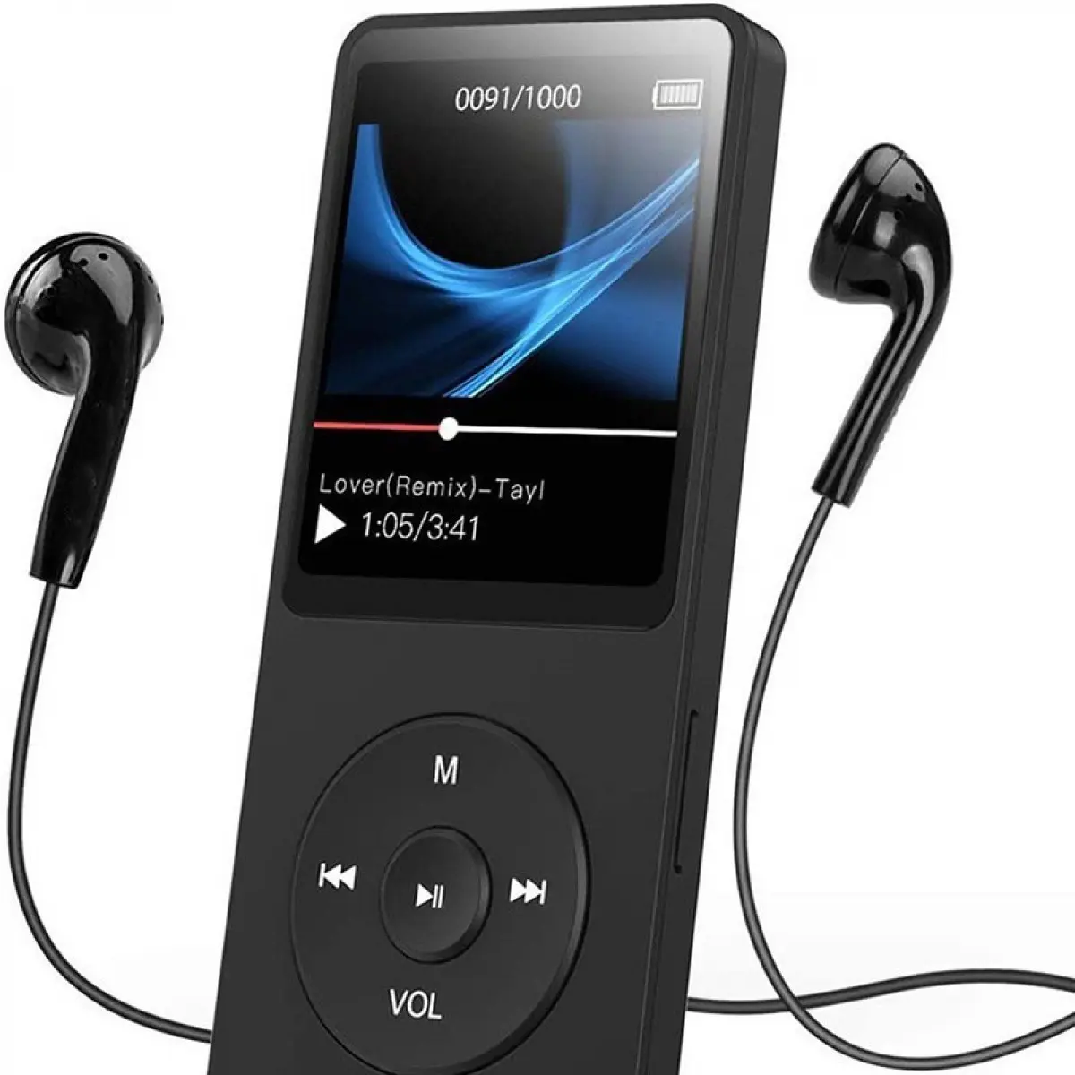 Bluetooth MP3/MP4 Student Walkman Music Player E-book External Android Audio Card Adapter Memory Screen Usb Earphones