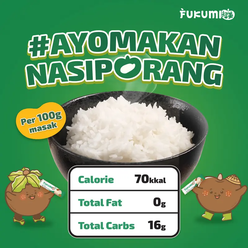 Fukumi Beras Porang Konjac Rice Sachet 1 Box Food Bubur 1
