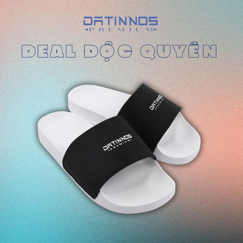 [ Deal Độc Quyền ] - Dép Quai Ngang Nam Nữ Slipper Trắng Datinnos êm chân DéP Dép Lê