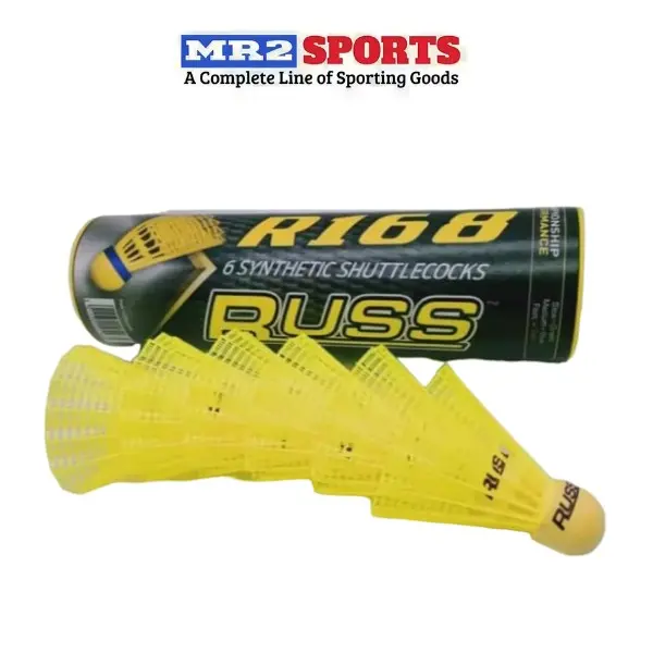 Badminton Shuttlecock Synthetic Russ 6 pieces per tube