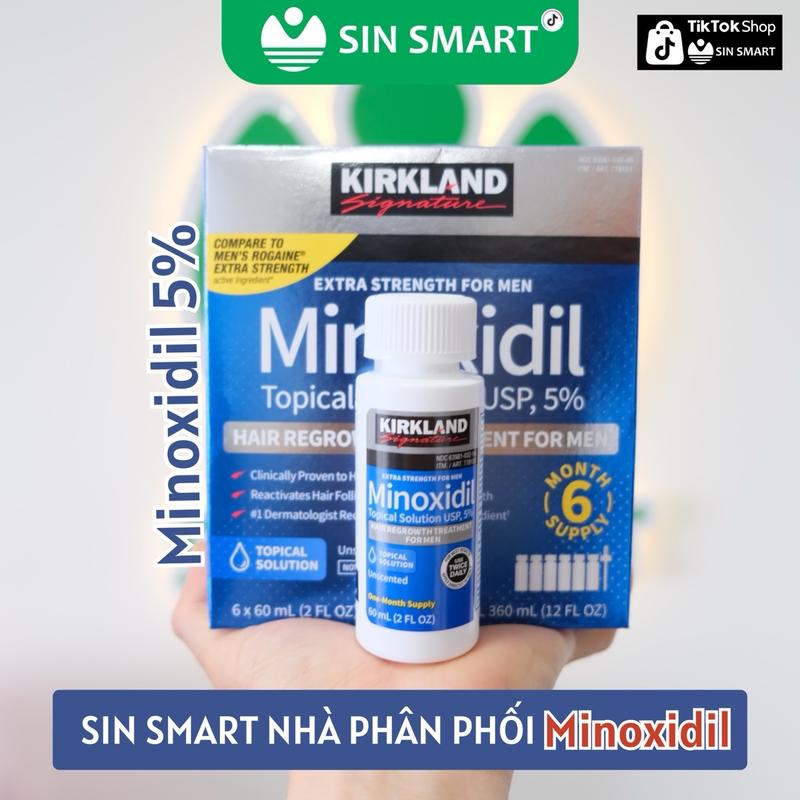  Dung Dịch Minoxidil 5% Kirkland mọc Râu  Tóc Của Mỹ lọ 60ml Sin Smart Chăm Sóc Tóc Dưỡng Tóc Đường 