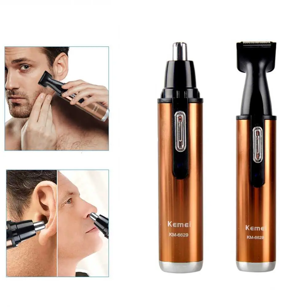 Kemei Alat Cukur Elektrik Nose Ear Eyebrow Trimmer - KM-6629
