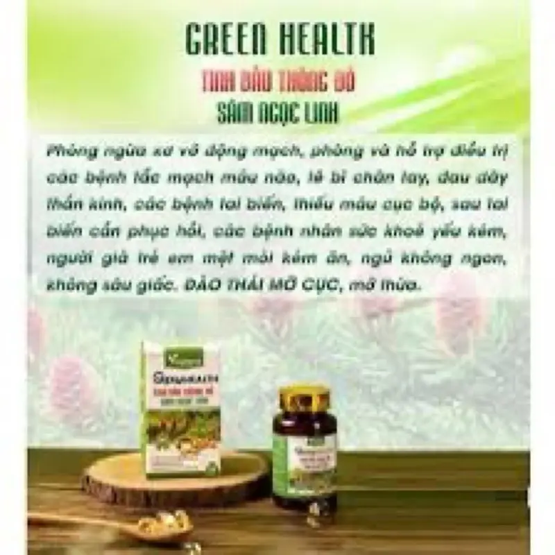 ￼GREEN HEALTH Tinh dầu thông đỏ Sâm Ngọc Linh 2
