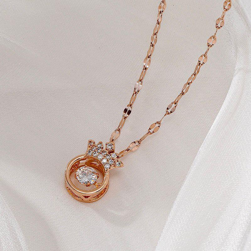 Product Introduction of Kalung Titanium Liontin Mahkota Fashion Cewek Korea Anti Karat Selamanya Jewellery Emas 37