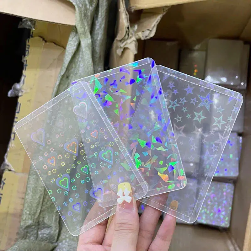 (SEAL) Toploader Hologram lấp lánh ngôi sao, trái tim v.v đựng card thần tượng, anime, thẻ bài 2