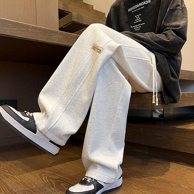 Quần ống rộng dáng suông unisex nam nữ cao cấp logo GARMEN Quần thể thao chất vải nỉ cotton dày chống nhăn không xù Pants Menswear Ong