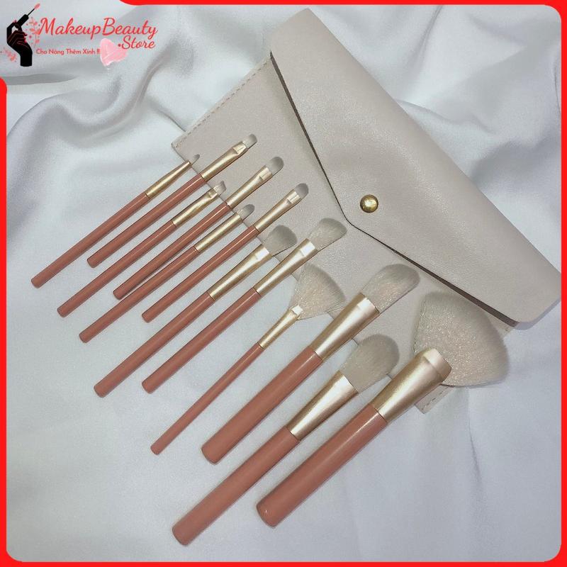 Bộ cọ trang điểm 12 món, cọ trang điểm makeup cá nhân chuyên nghiệp màu hồng A32 MS 846 [ MakeupBeauty_Store ] 7