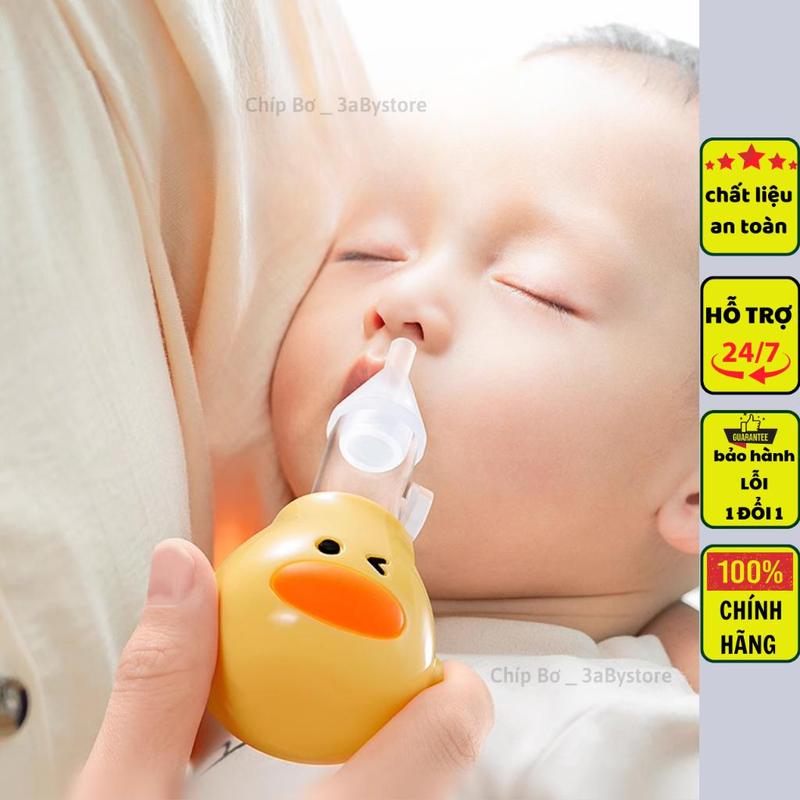 dụng cụ HÚT MŨI vịt cho trẻ sơ sinh kèm nhíp gắp và hộp đựng Mềm mại An Toàn Không Đau Kem Cho Bé 0