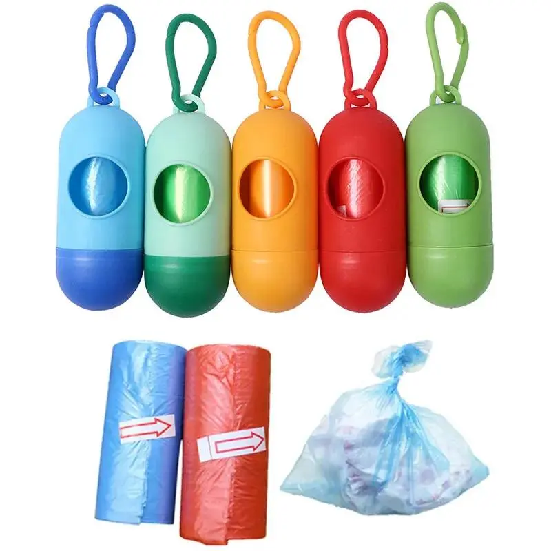 Portable Baby Diapers Garbage bag Plastic Dispenser Diaper Disposal Trash Bag Roll Pet Droppings Disposable Waste Bags Outside