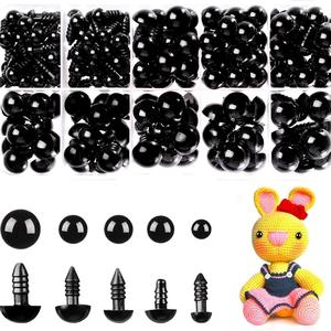 150 piezas de ojos de seguridad de 6 mm a 12 mm con 150 arandelas, perfectas para muñecas de bricolaje, juguetes de peluche y costura de osos de peluche