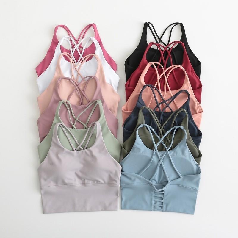 【Twotigers】Yoga Bra Beauty Back Cross Sports Vest Women's Pilates Yoga Top 0