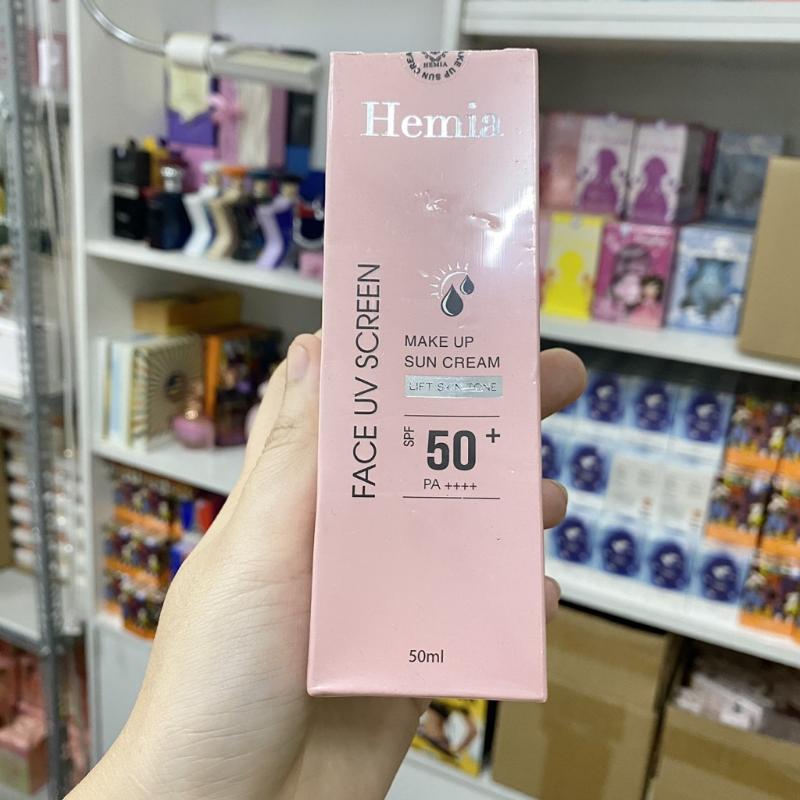 Kem chống nắng HEMIA 50ml dưỡng trắng nâng tone SPF50+ tự nhiên Hàn Quốc 3
