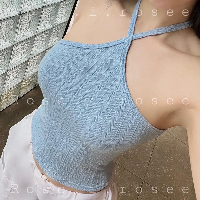 Áo yếm cột dây chất liệu co giãn ôm dáng ( freesize ) nhiều màu