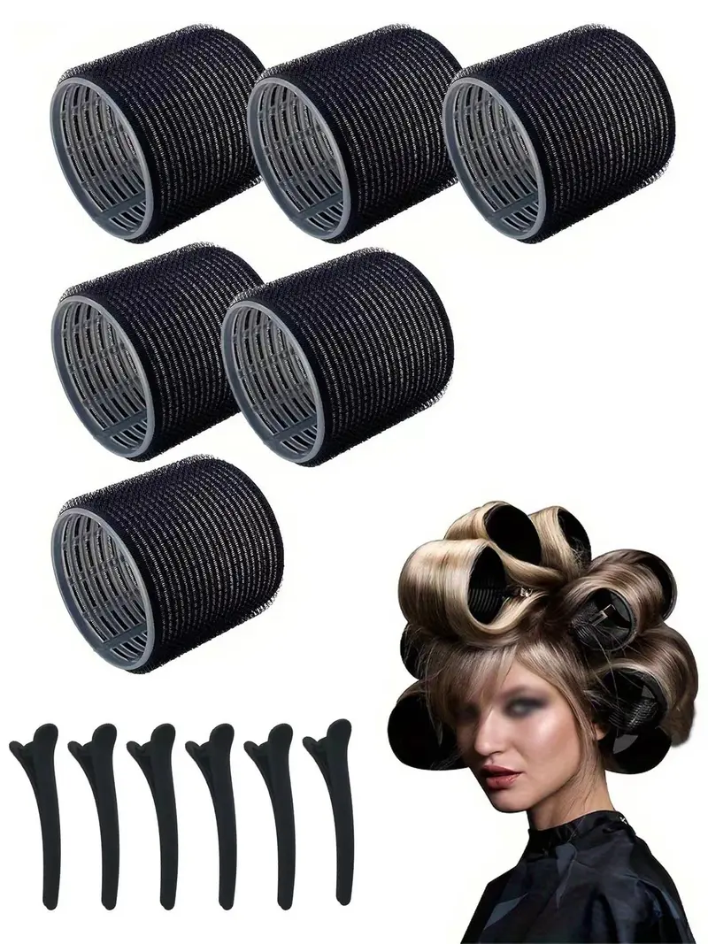 Hair Clips Professional Hair Roller Sets Hair Curlers Clips Set, 48pcs/set Including 24 Rollers