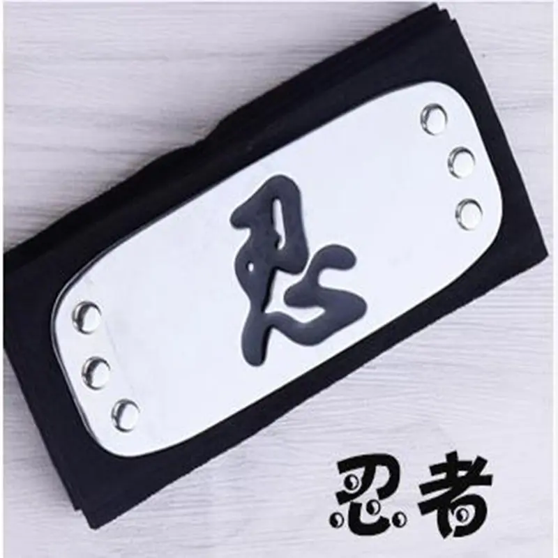 Băng đeo tay đeo hình lá Konoha Sasuke, Trang phục Anime Naruto Kakashi, Băng đô, Phụ kiện đội đầu, Cosplay 0