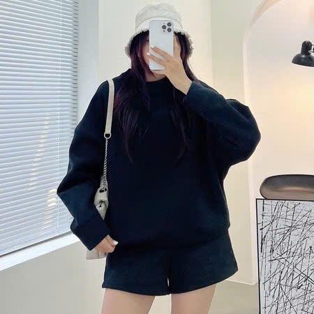Bộ Nỉ Trơn Basic Dễ Phối Đồ Cho Chị em - Chất Nỉ Ép Hàn 2 Da Mềm Mịn - Nữ, Áo Women Top 5