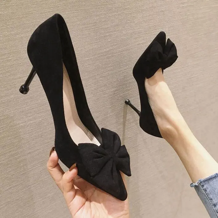 Giày Cao gót, Thiết Kế Dễ Thương Và Gợi Cảm, Gót Nhọn, Dành Cho Nữ, Hàng Mới Về, Đứng Lâu, Thoải Mái, Phối Đồ Bên Trong, Thích Hợp Cho Váy, Bơm, Phong Cách Sang Trọng Và Tươi Sáng, Năm 2025