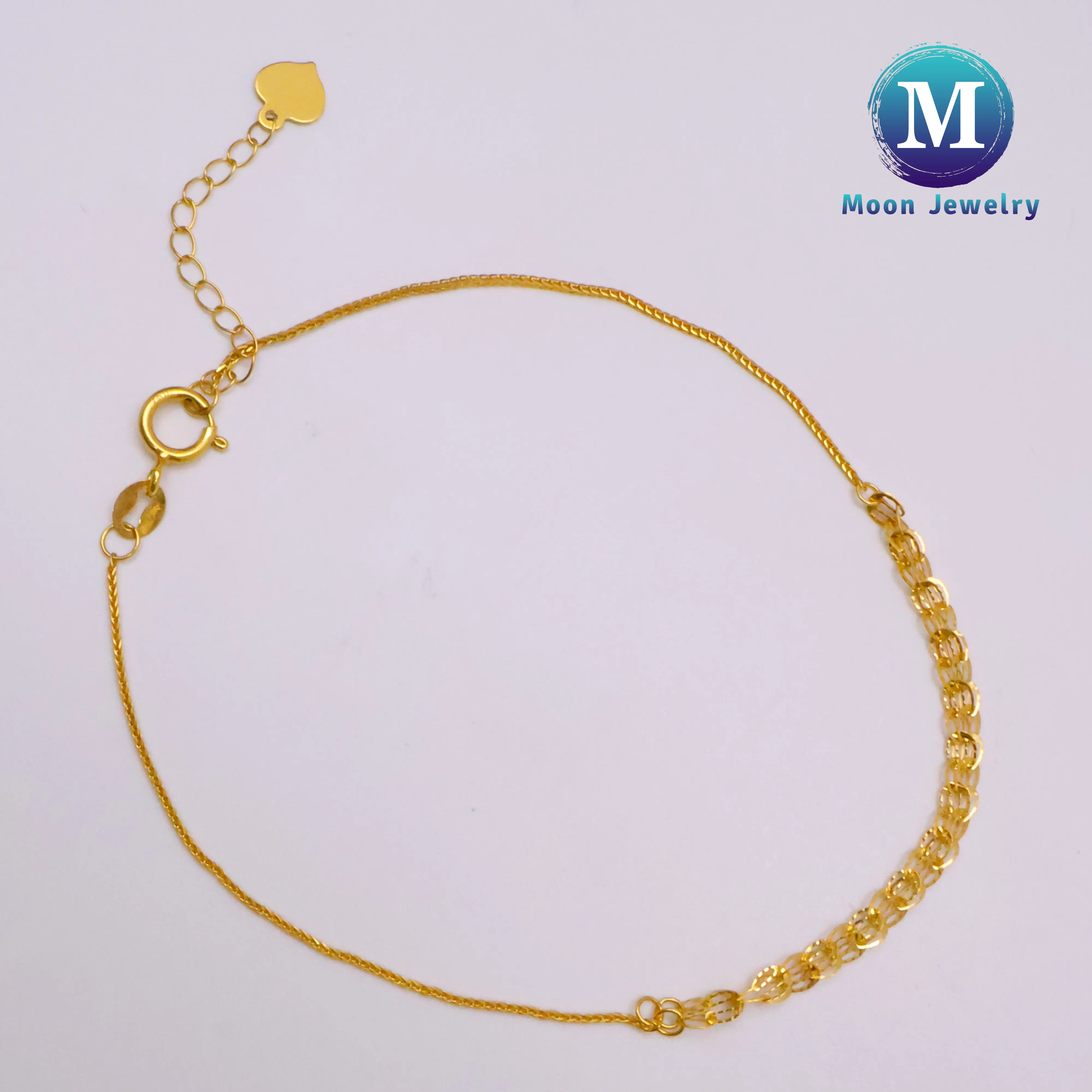 MoonJewels 18karat Foxtail Gold Bracelet