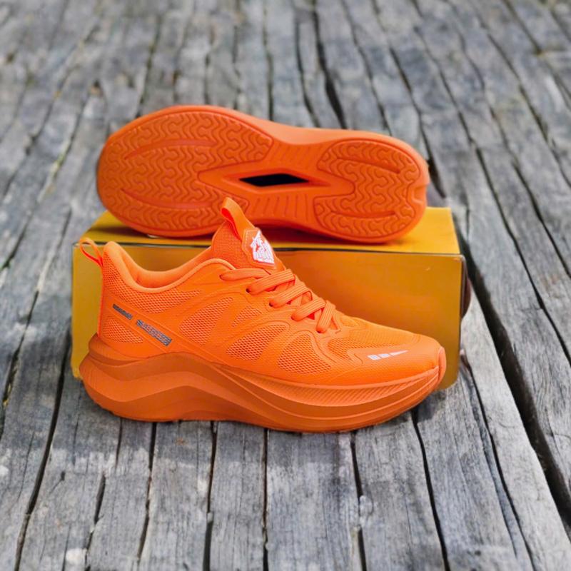 [FORM RỘNG NÊN LÙI Nửa size Tới 1 Size] Giày Thể Thao Nam Nữ Chạy Bộ Aerobic Đế Nhẹ WCF-1288 Cam Sneaker Sport Tập Thể Dục Tập Chạy Bộ