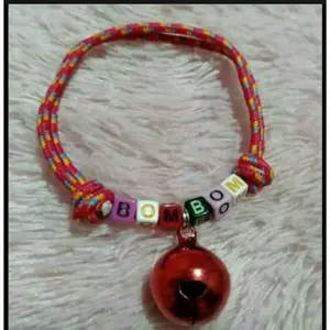 bayar cod kalung kucing nama dan 1 lonceng bisa rekues nama hewan apa aja bebas sesuai permintaan...hrga suda trmasuk nama ya