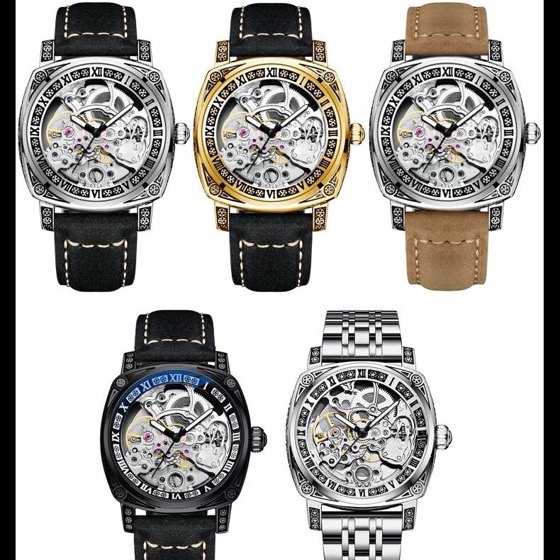 Đồng Hồ Cơ Nam CF6  Dây Da Cao Cấp, Có Dạ Quang 2 Kim, Lộ Cơ 2 Mặt Sang Trọng TẶNG KHĂN MỊN LAU, HỘP ĐỒNG HỒ ( SỐ LƯỢNG QUÀ TẶNG CÓ HẠN, KIỂM TRA GIỎ HÀNG TRƯỚC KHI THANH TOÁN ) đồng  hồ