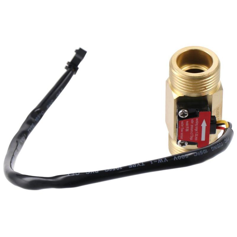 Professional Brass Water Flow Meter G3/4" 1-30L/min Fuel Flowmeter Male Thread 0-2A/ 0-220V(AC or DC) Flow Meter Water Diesel Kerosene Gasoline 1