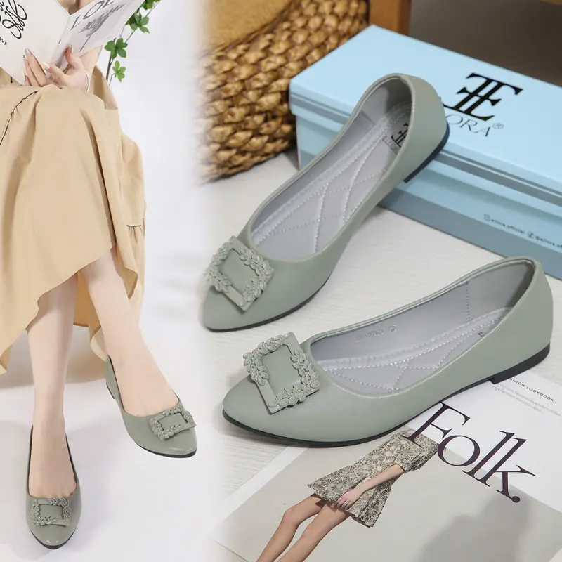 ELLORA ED-2763 Sepatu Flatshoes Wanita Sepatu Kerja Import sepatu kerja wanita 1