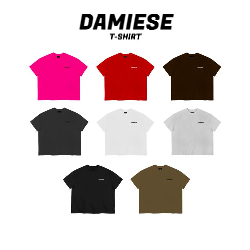 ÁO THUN FORM RỘNG IN LOGO DAMIESE COTTON 260GSM Menswear Nam Cổ Tròn