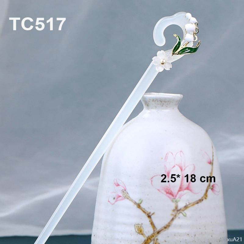 Product Introduction of Ghim hoa mai  Nét đẹp vượt thời gian GOTI - Trâm Cài Tóc 2 Hoa Chuông Gió Trắng Rũ Búi Tóc Phong Cách Hiện Đại, Cổ Trang TC503 TC516 TC517 TC518 TC519 TC520 Túi xách nữ trâm  cài  tóc  cổ  trang kẹp  tulip Áo Khoác Phao  3  càng  gắn  tên  cua  hello Quần 24
