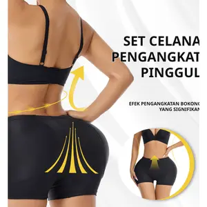 46-80kg Celana pembentuk pantat pengangkat selangkangan yang indah Celana pinggul busa 3D, pengontrol perut Pengangkat bokong celana satu potong, bantalan selangkangan/Pembesaran Bokong Celana Dalam Pengangkat Pantat Busa Bokong Palsu