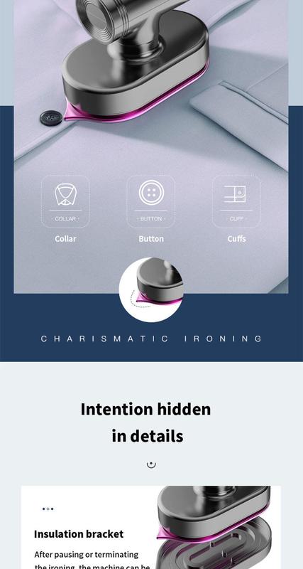 Product Introduction of Portable Mini Steam Iron For Clothes Foldable Handheld Electric Ironer Wet Dry Garment Steamer Ironing Machine Travel Home Appli 23
