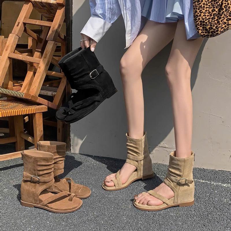   FORM TO  Bốt nữ xỏ ngón 3 màu độn đế cao hàng QCCC RYN mã Y -22 