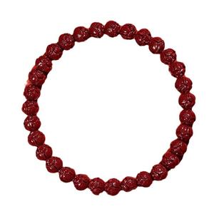 Gelang Tangan Teratai, Gelang Cinnabar, Gaya Teratai, Gelang Biji Teratai, Uniseks, Barang Kemas, Dalam Stok Bangles Bracelets Jewelry