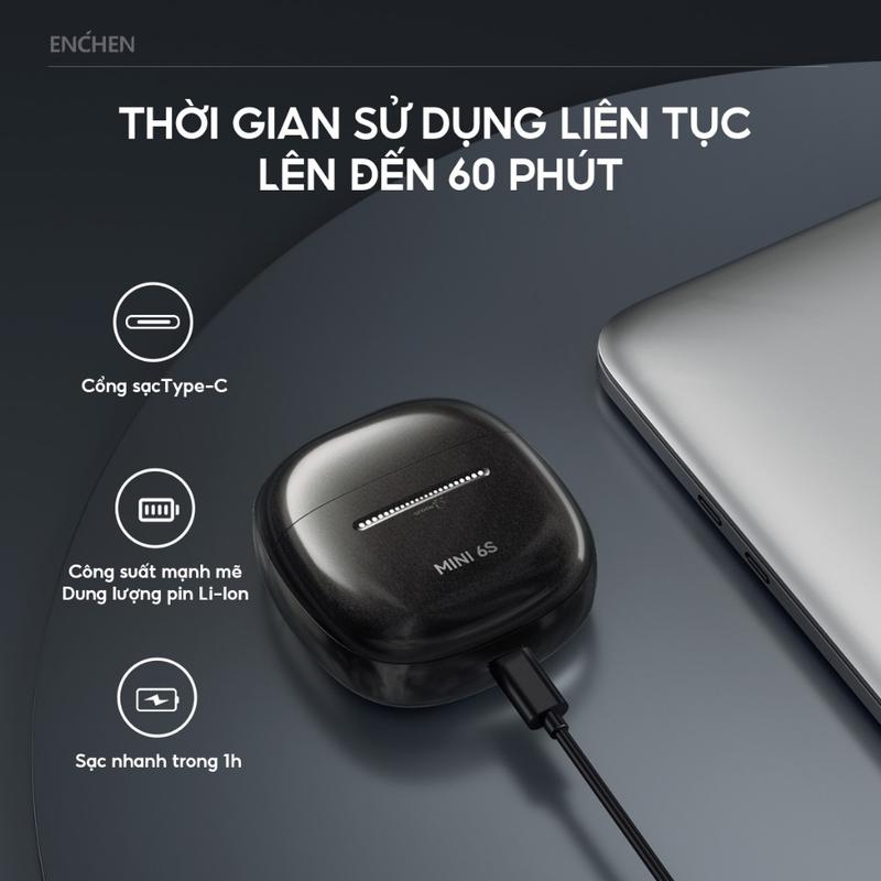 Product Introduction of Máy cạo râu Enchen Mini 6s - Cạo râu khô & ướt, nút cảm ứng, Đầu cạo nổi 28 lưỡi dao kép tự mài - Hàng chính hãng 22