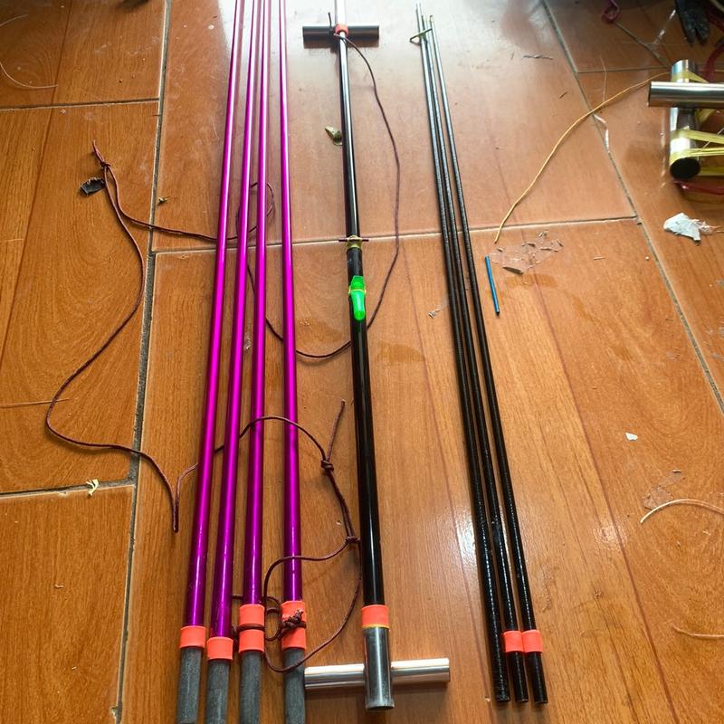 Khung diều 2m5-2m8-3m nan tím vip sẵn dây lèo và Tio sáo, bao gió to, hàng có bảo hành - Toy, Đồ Chơi