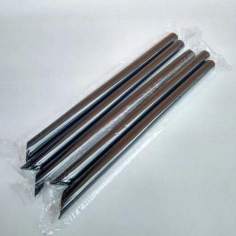Sedotan Bubble Hitam 12mm x 21cm Higienis Steril 1221 BOBA Bungkus Plastik 0