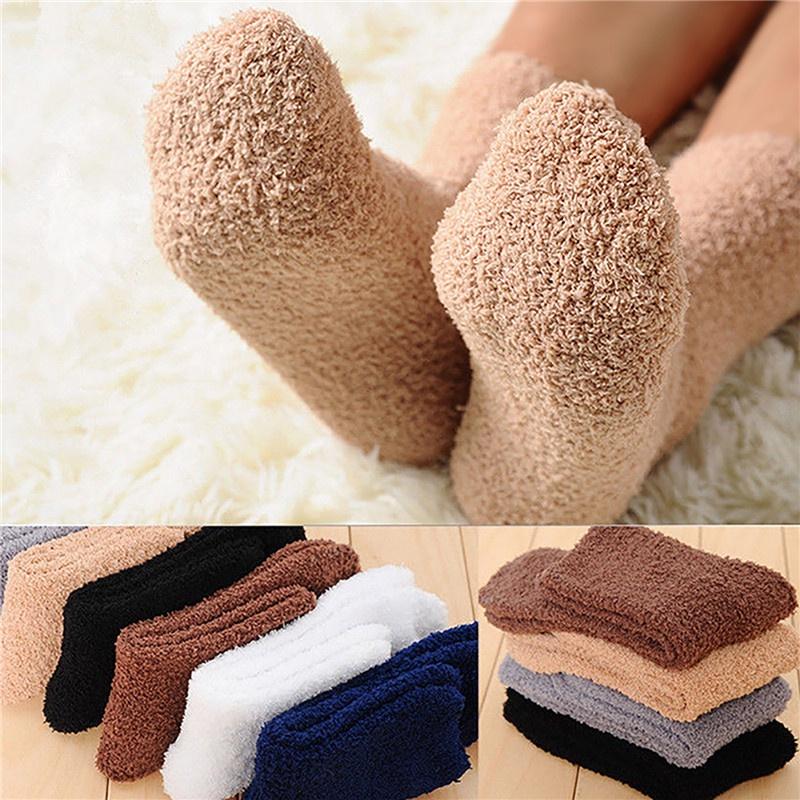 Tất Giữ Nhiệt Mùa Đông Cho Nam Ấm Hơn Dày Len Cashmere Đi Tuyết Bốt Nhung Tất Ngủ Trên Sàn