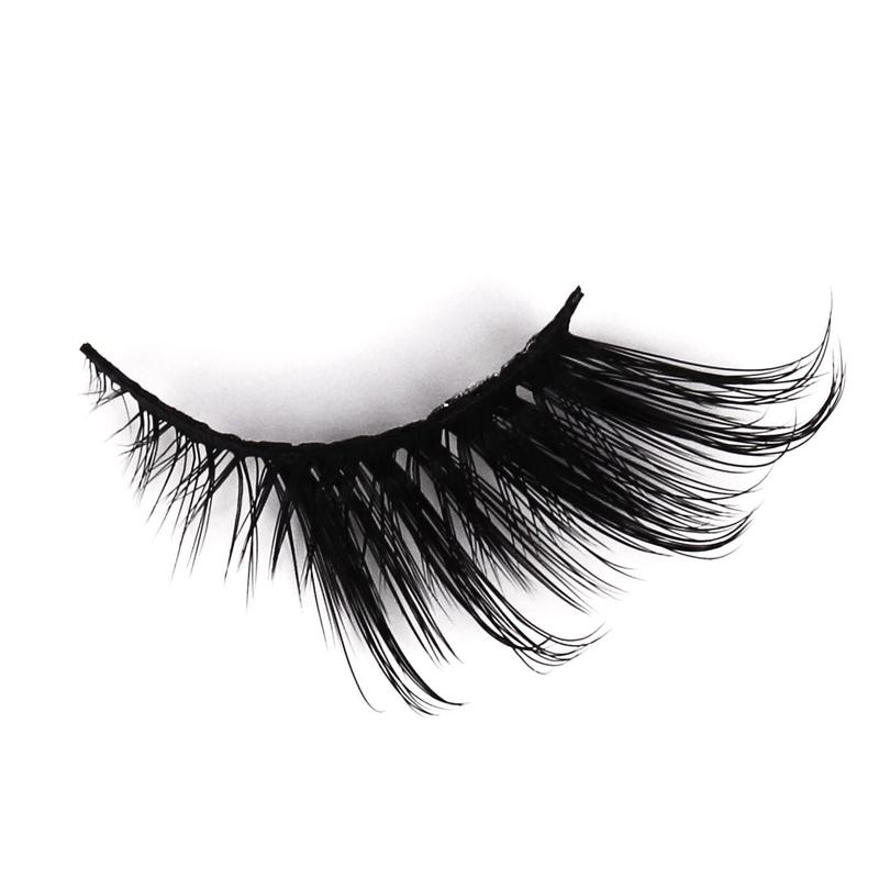 Product Introduction of Natural Half Cut False Eyelashes, 7 Pairs Wispy Cat Eye Look Faux Lashes, Volumized False Eyelashes for Women and Girls Eye Makeup Enhancement, Thick Volume 5