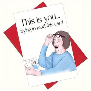 Funny Happy Birthday Card, 1pc Unique Birthday Gift, Birthday Decorations, Creative Birthday Gifts, Happy Birthday Cards for Mother Woman Friend