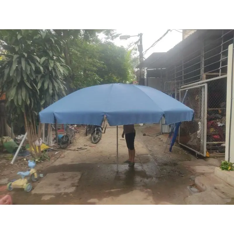 Ô dù che nắng chính tâm tròn 3 kích thước đường kính 2,4m đường kính 3m, đường kính 3m5 (vải dù chống nước cao cấp chưa có chân đế) 4