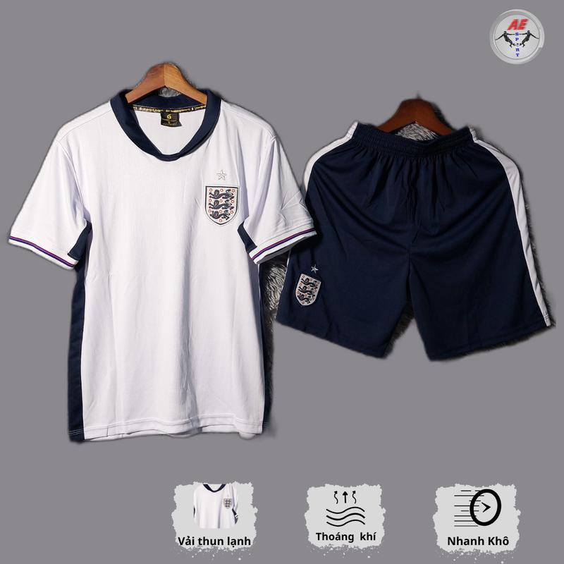  Bộ Quần áo đá bóng Đồ đá banh đội tuyển Anh Sv - Thun Lạnh  áo thể thao Thoáng khí Unisex Sport Top áođábanh Áo Thun Thể Dục  có thể giặt máy áo đức áo thun Chạy Bộ Tập Thể Dục 