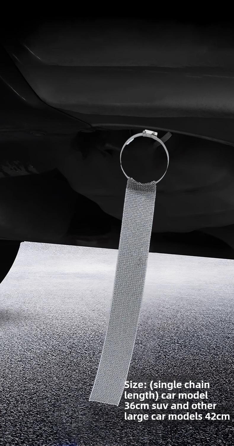 Product Introduction of Car Anti-Static Mop Wear-Resistant Anti-Static Belt Elimination Gadget Vehicle Luminous Exhaust Pipe Earthing Strip Universal 10